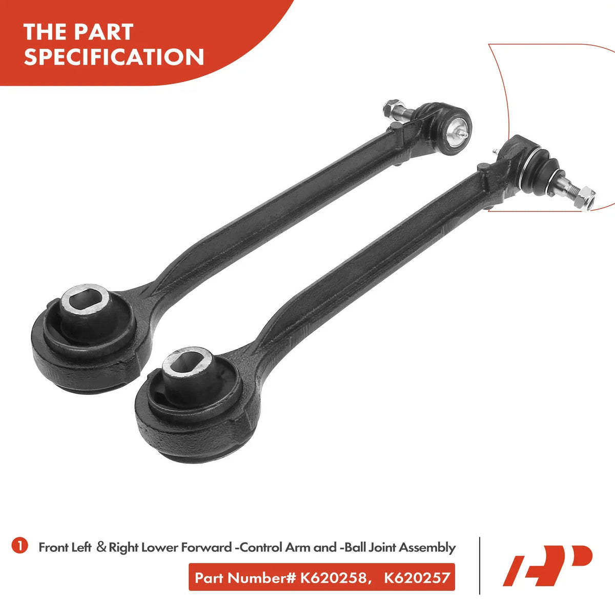 Set of 12 Front Control Arm and Ball Joint Assembly for Chrysler 300 (2005–2023)