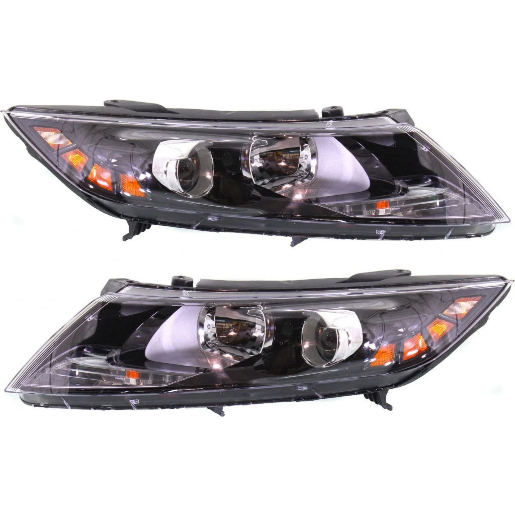 Headlight Assembly Set for Kia Optima (2012–2013) PLX-M0-USA-REPK100154Q-CL360A70, KI2502157, KI2503157
