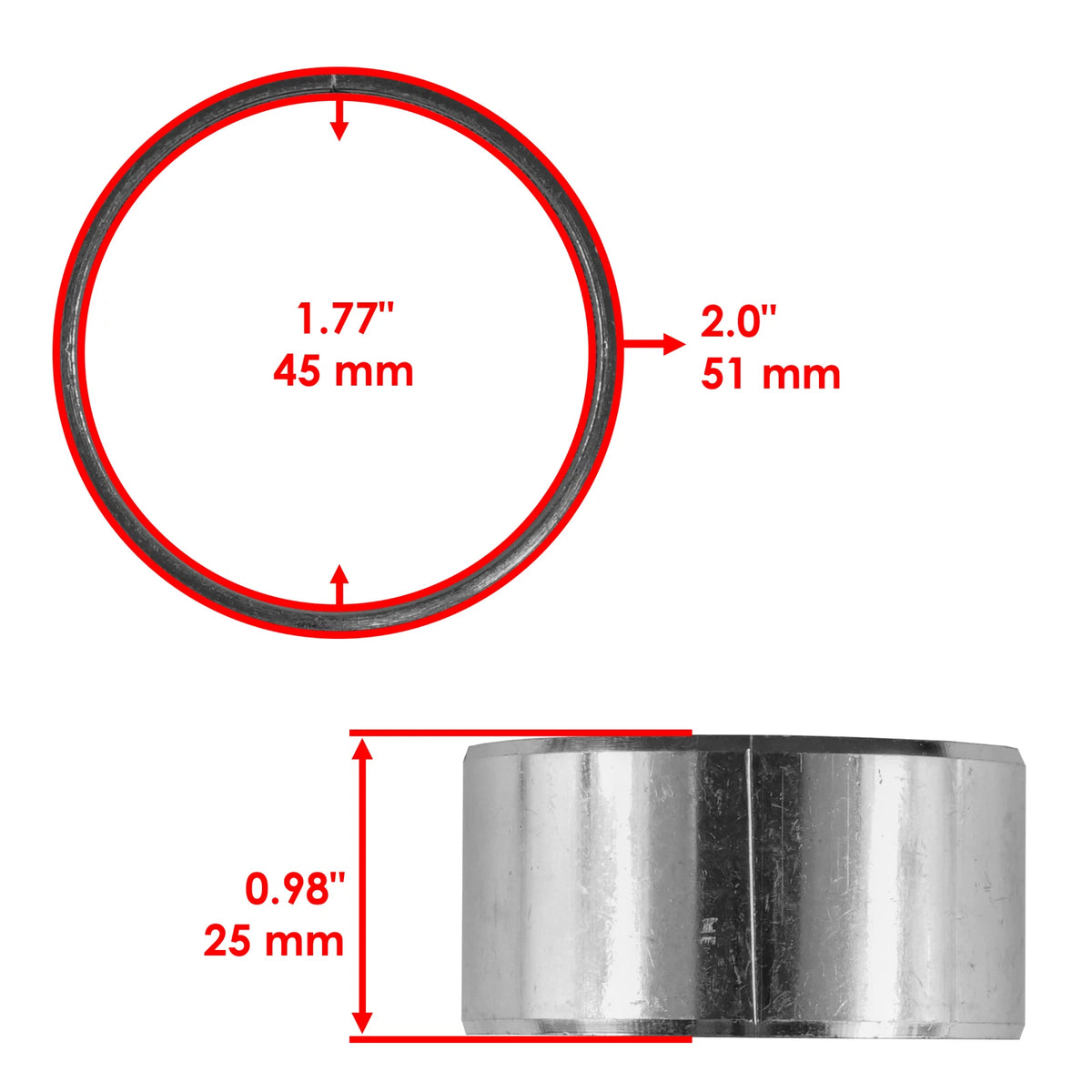 Primary Clutch Bearing Bushing for Polaris Ranger Crew 700 (2008–2009) TU1114ZA501KC