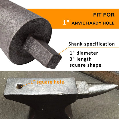 1" Hardy Tool Anvil Mandrel for Blacksmithing