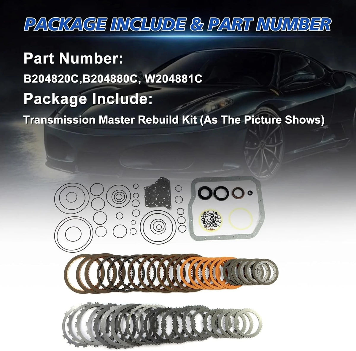 Master Rebuild Kit for Toyota Highlander Matrix Scion TC Lexus RX (U240E U241E)
