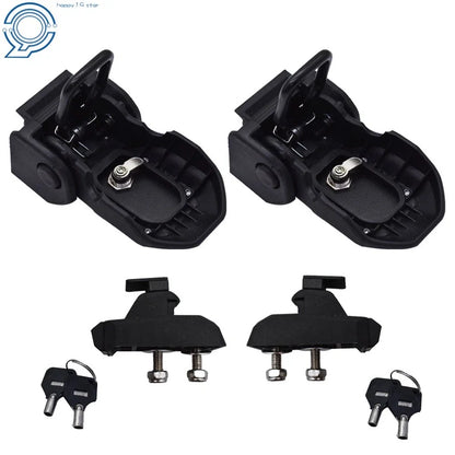 Set of 2 Alloy Locking Hood Latch Catch Pins for Jeep Wrangler JL JT (2018–2023)