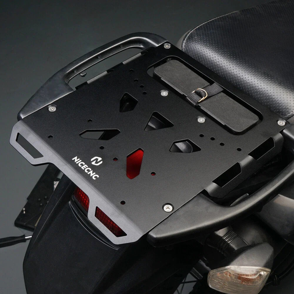 CNC Rear Luggage Rack Carrier Mount Plate Set for Kawasaki KLR650 (2008–2018)