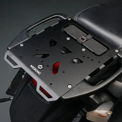 CNC Rear Luggage Rack Carrier Mount Plate Set for Kawasaki KLR650 (2008–2018)