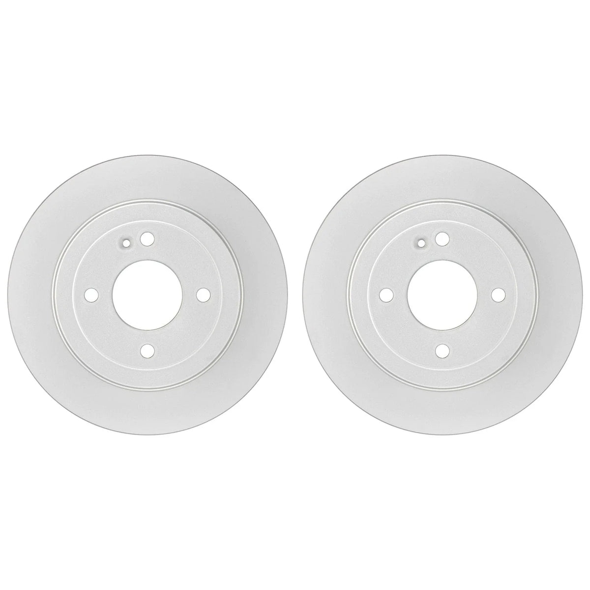 Set of 2 Bosch QuietCast Rear Disc Brake Rotors for Hyundai Accent Kia Rio