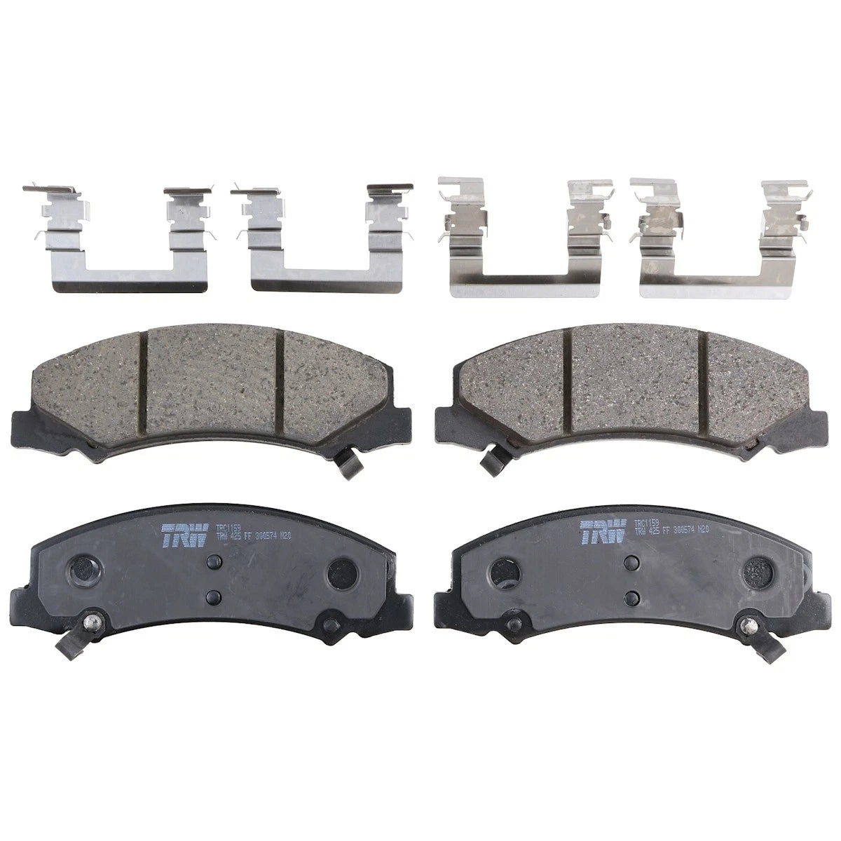 2X Brake Pad Set for Chevy Impala (2006–2016) TRC1159