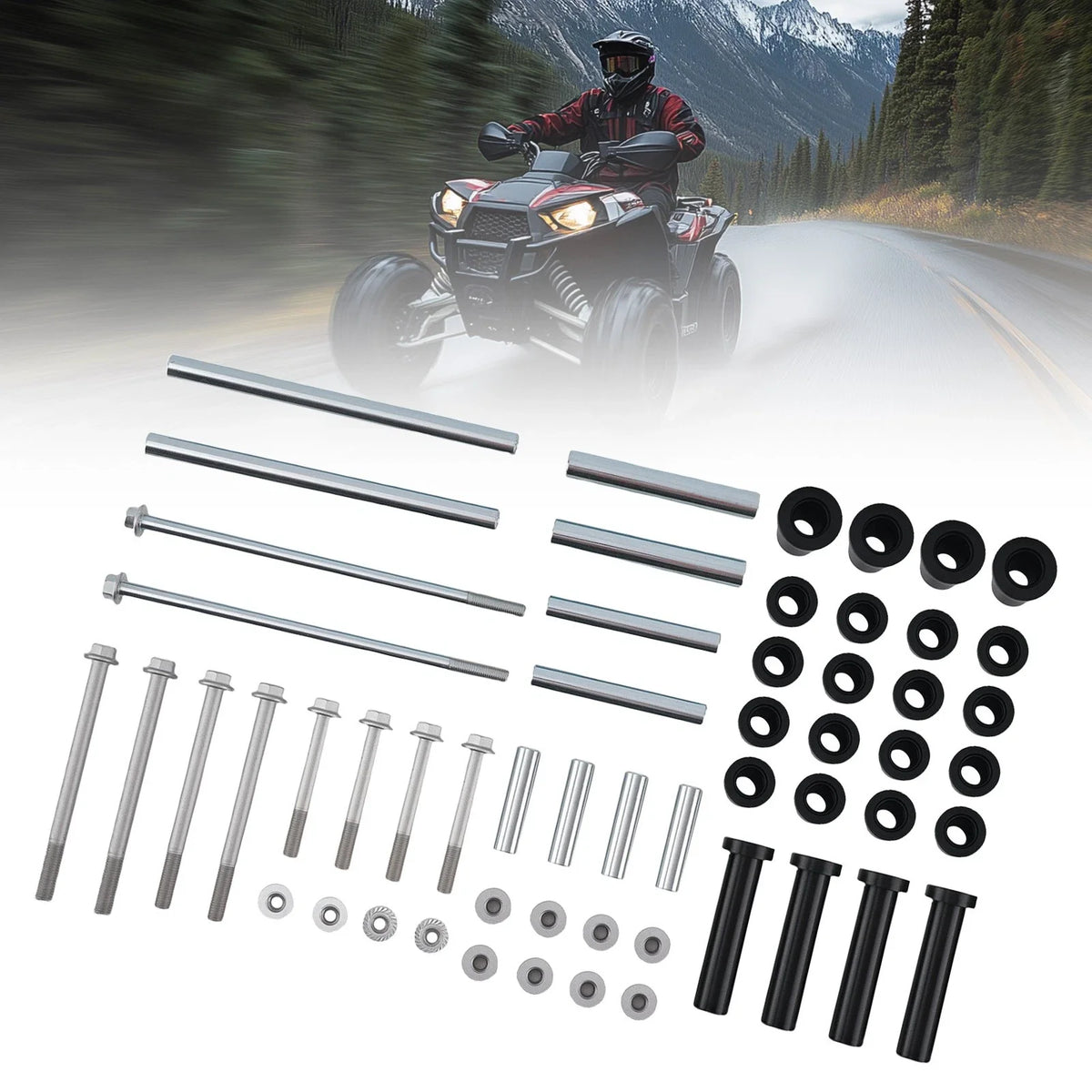 Complete Bushing Kit for Polaris Sportsman 850 1000 Scrambler (2010–2019) 7518472