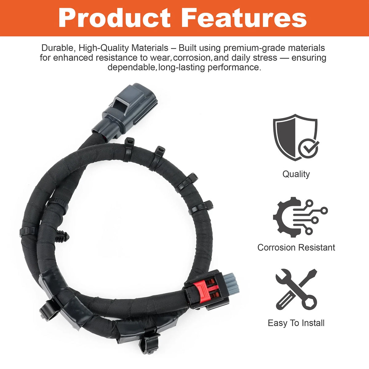 Rear Parking Brake Jumper Wire Harness for Ford Edge (2017–2023) H2GZ-14A411-A