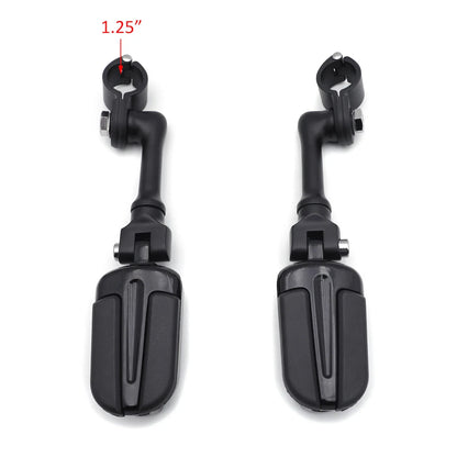4.5" Black Slipstream Footpegs 1-1/4" for Yamaha Road Star Warrior (2002–2009)