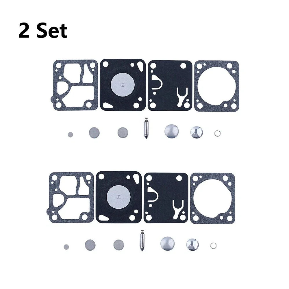 Set of 2 Carburetor Repair Kits for McCulloch Mac 140 130 110 (Walbro K1-MDC)