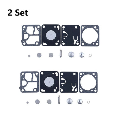 Set of 2 Carburetor Repair Kits for McCulloch Mac 140 130 110 (Walbro K1-MDC)