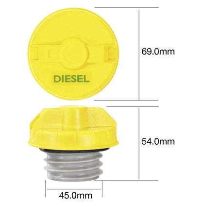 Plastic Diesel Fuel Cap for Nissan Navara D22 4cyl ZD30DDT 3.0L (2001-2008)