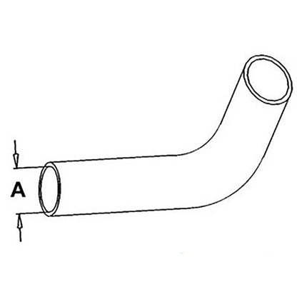 Upper Radiator Hose for John Deere 2510 2520 301A (No Part Numbers)