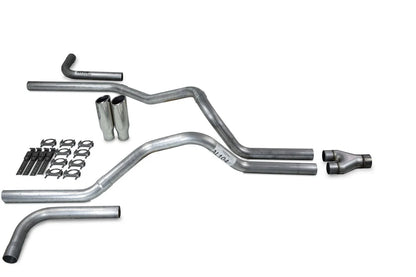 2.5" Dual Exhaust Kit for Chevy GMC 1500 (1999–2006) - Y Pipe, Clamp-On Tips