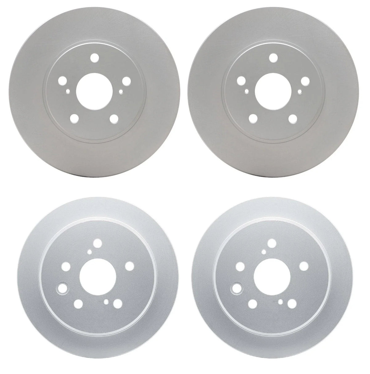 Set of 2 DFC Front and Rear Disc Brake Rotors for Lexus IS250 (2006–2015)