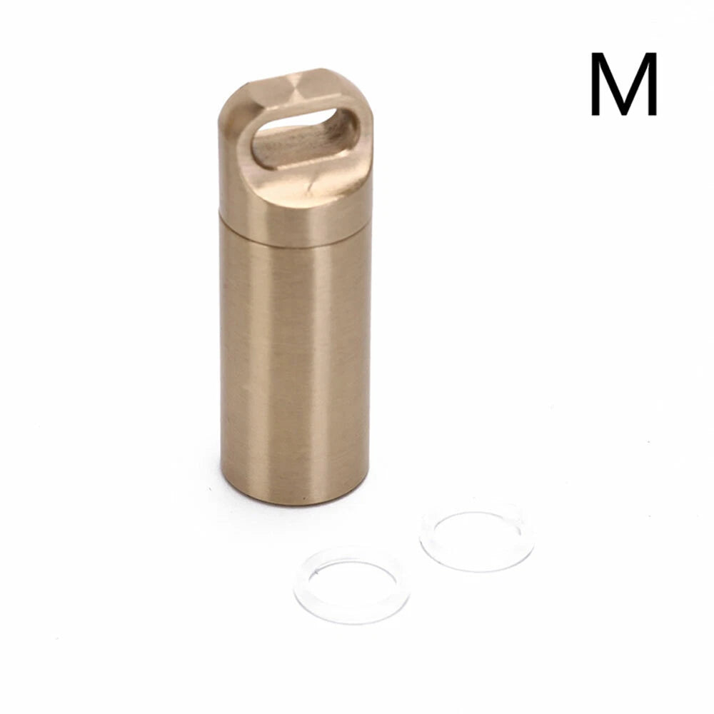 Waterproof Pill Box Case Keychain Holder for Medicine Capsule