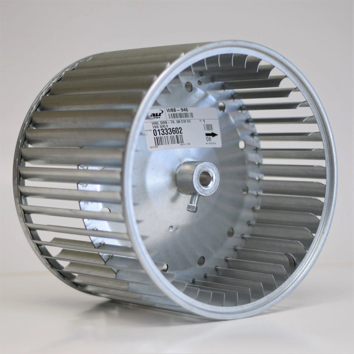 Blower Wheel for Lau DD9-7A (9-1/2" x 7-1/8" x 1/2" CW)