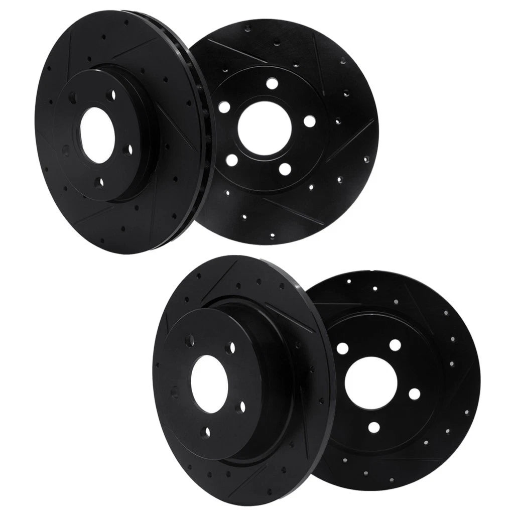 Rotor Set for Ford C-Max (2013–2018) | Vented, Drilled, Slotted | ALX-PAU-DF-8004-54021-CLA1