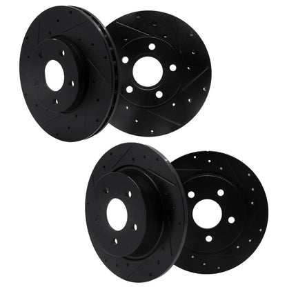 Rotor Set for Ford C-Max (2013–2018) | Vented, Drilled, Slotted | ALX-PAU-DF-8004-54021-CLA1