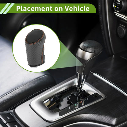 Gear Shift Knob Cover for Chevrolet Malibu (Black Carbon Fiber, 2016–2023)