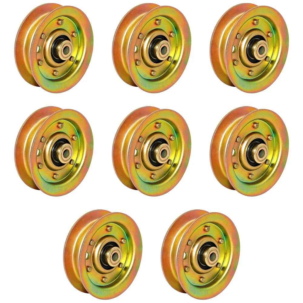 8X Flat Idler Pulleys for Poulan