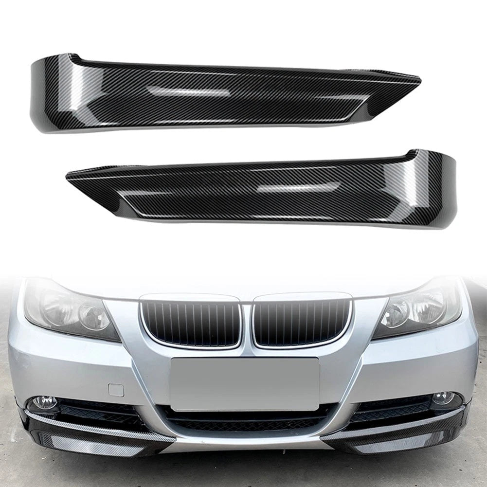 Front Bumper Lip for BMW 3 Series E90 E91 320i 330i (2005–2008) Carbon Look