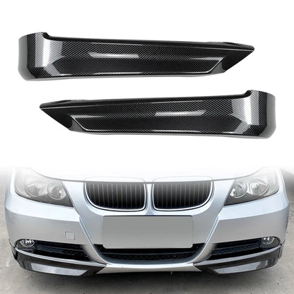 Front Bumper Lip for BMW 3 Series E90 E91 320i 330i (2005–2008) Carbon Look