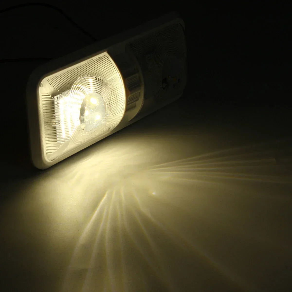 12V 48LED Interior Double Dome Ceiling Light for RV Boat Camper Trailer
