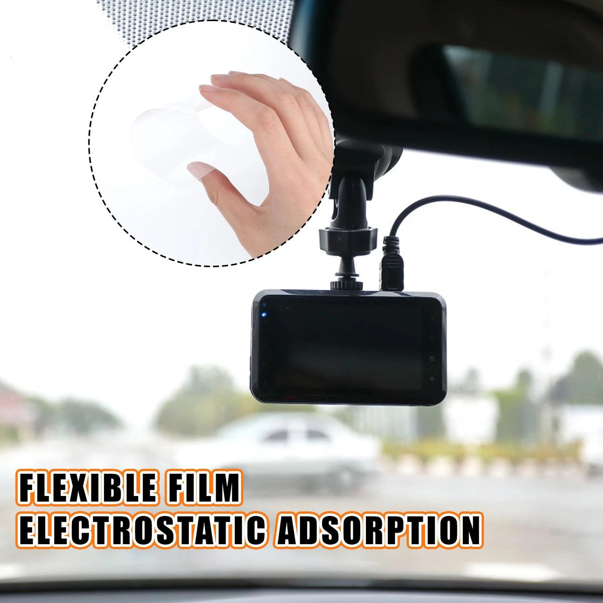 3 Pcs Electrostatic Sticker Mounting for Dash Cam