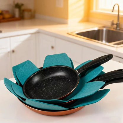12 Pack Pot and Pan Protectors for Kitchen (Various Sizes)