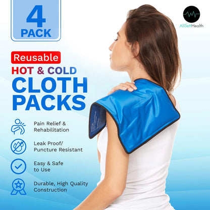 4 Pack XXL Reusable Hot and Cold Gel Ice Packs for 2X-Large (2023–2023)