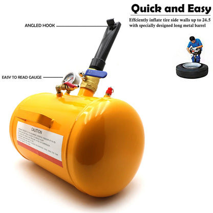 5 Gallon Air Tire Bead Seater Blaster Tool for Truck ATV (145PSI)