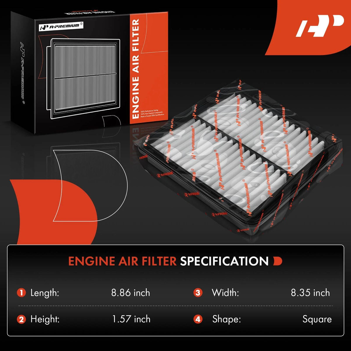2X Engine Air Filter for Mazda CX-3 (2016–2022) PEHH-13-3A0, CA12088