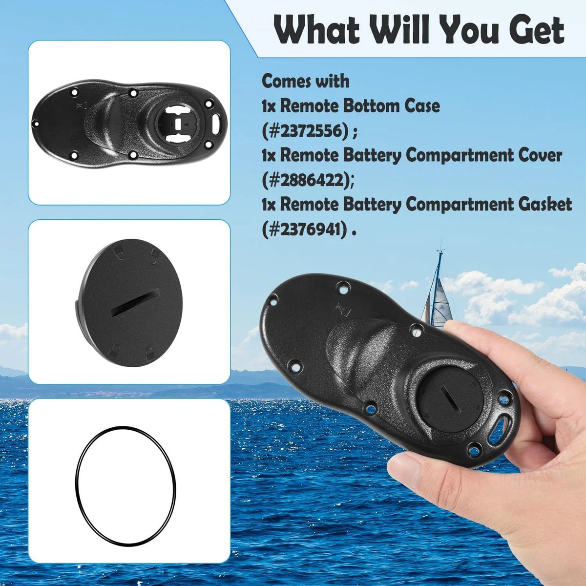 Remote Back and Battery Case Kit for Minn Kota (2009–2016)