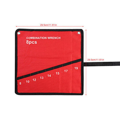 2X Roll Up Wrench Multi-Pocket Tool Storage Bag for Automotive Tools