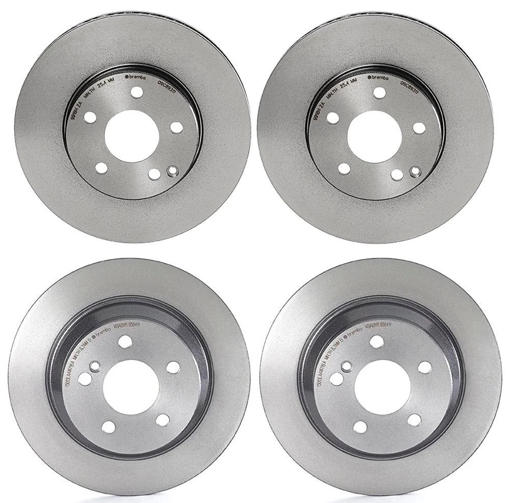 Brembo Front & Rear Brake Disc Rotors Kit for Mercedes W211 E320 (2003–2006)