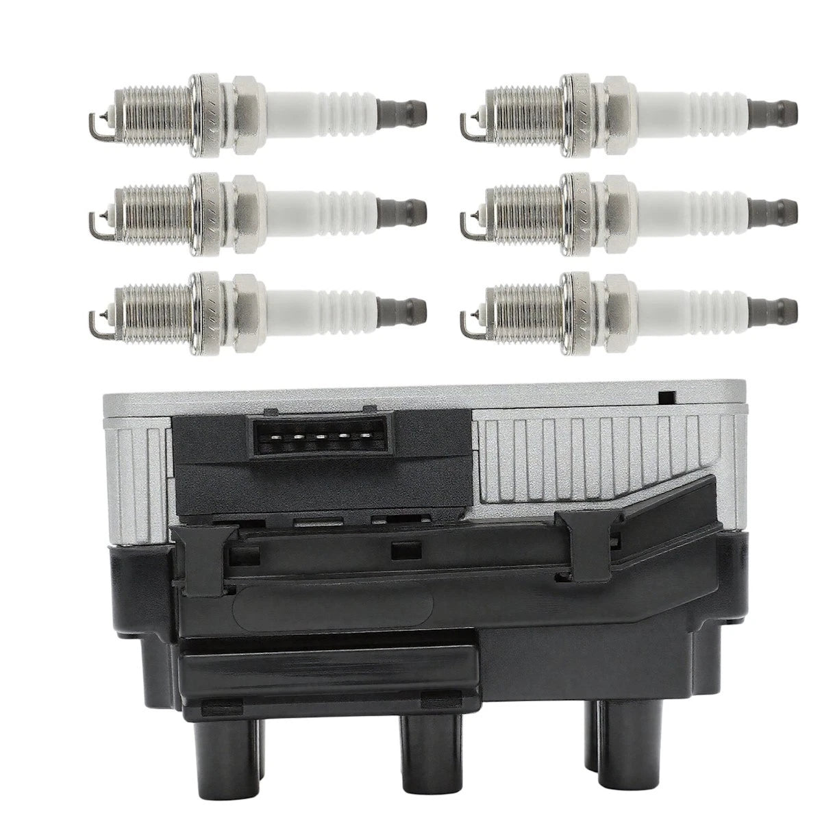 Ignition Coil and Spark Plug Kit for VW EuroVan Golf Jetta Passat (1996–2000) - 18085155, UF163, 021905106A, 021905106