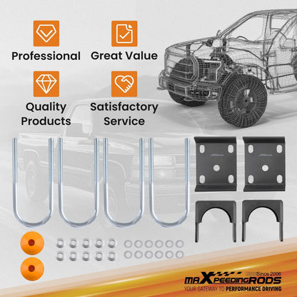6 Inch Rear Flip Kit for Chevrolet GMC C1500 Silverado Sierra (1988–1998)