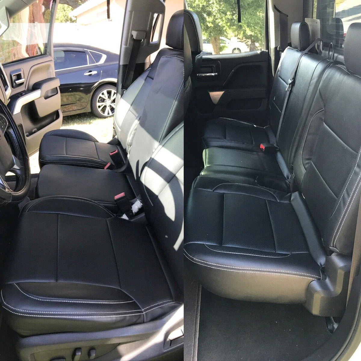 Set of 2 HECASA Seat Covers for Chevy Silverado LT (2014–2018)