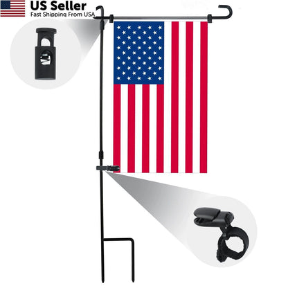 20 Pack Garden Flag Clips and Stoppers for Outdoor Use