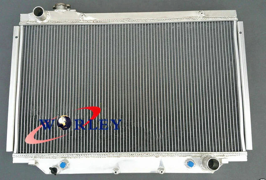 Aluminum Radiator + Blue Hose for Toyota Land Cruiser 80 Series (1990-1998)