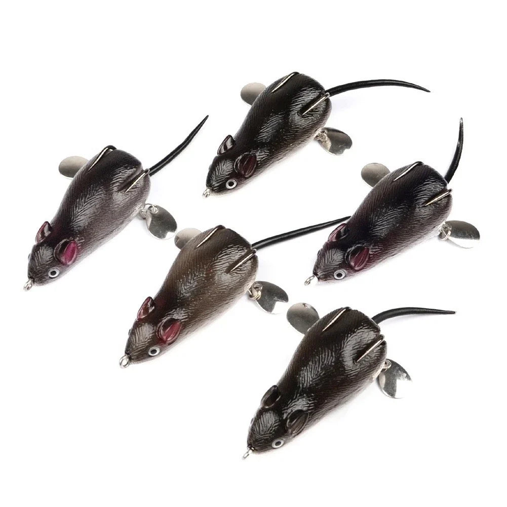 7cm Floating Frog Bait 17.43g Hollow Rubber Lure for Bass Fishing