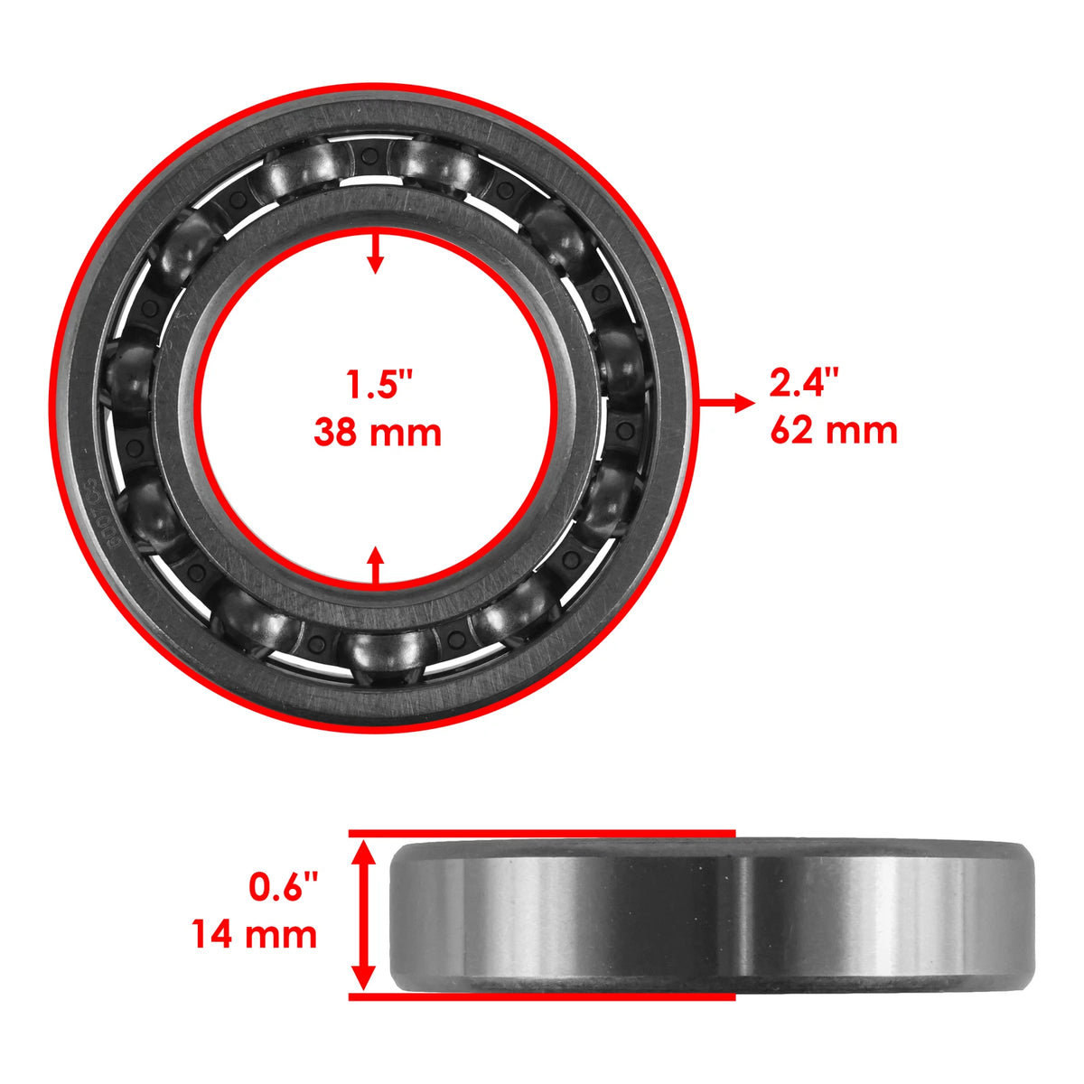 Final Gear Ball Bearing 62x14x35 for Honda (96100-60073-00, BR321AA1001)