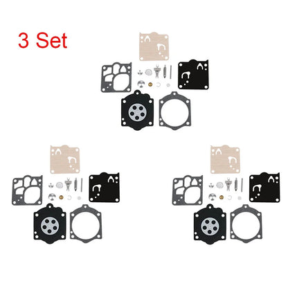 Set of 3 Carburetor Overhaul Kits for Walbro K12-WG, K15-WJ, K12-WJ
