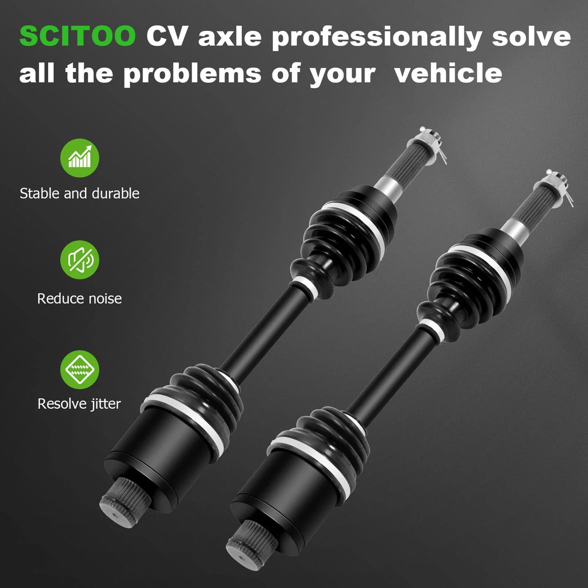 Pair CV Axles Shaft for Polaris Sportsman 400 4x4 (2013–2014)