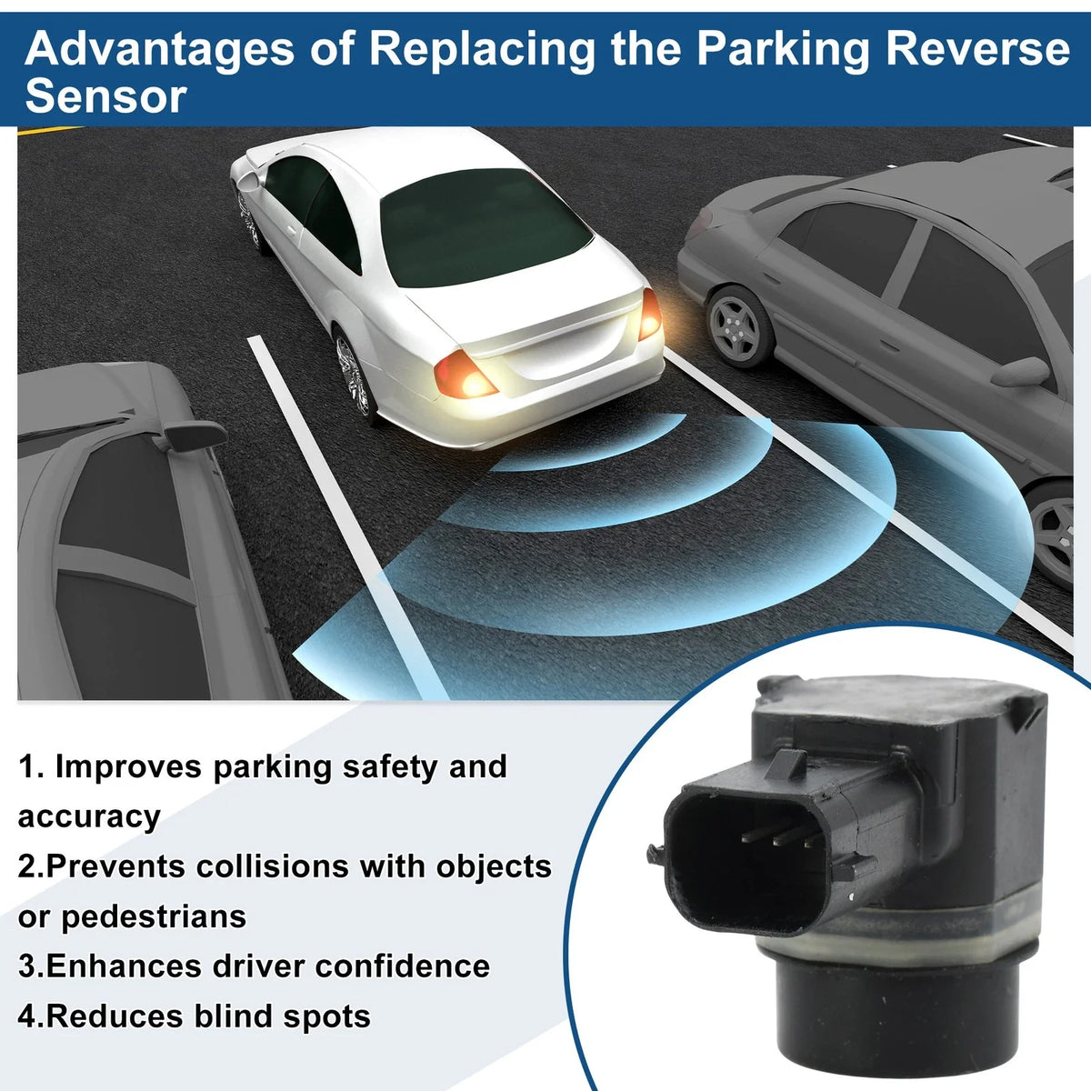 Reverse Backup Parking Sensor for Ford Edge (2012–2013) No.AA5315K859AAW