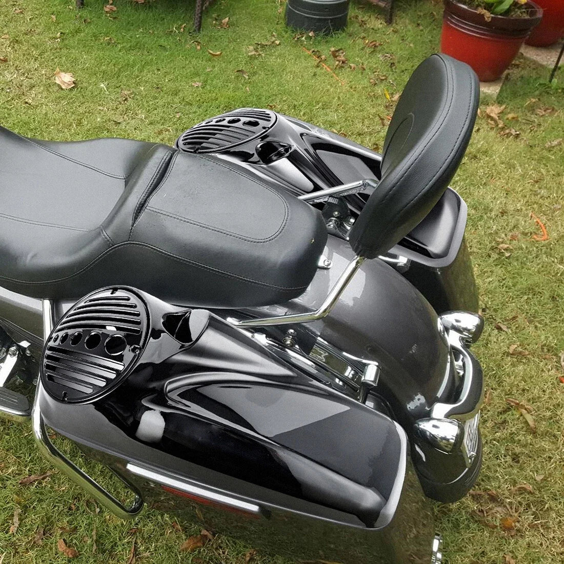 8" Speaker Lids with Tweeter Port for Harley Touring Glide FLTR FLHT (2014–2023)