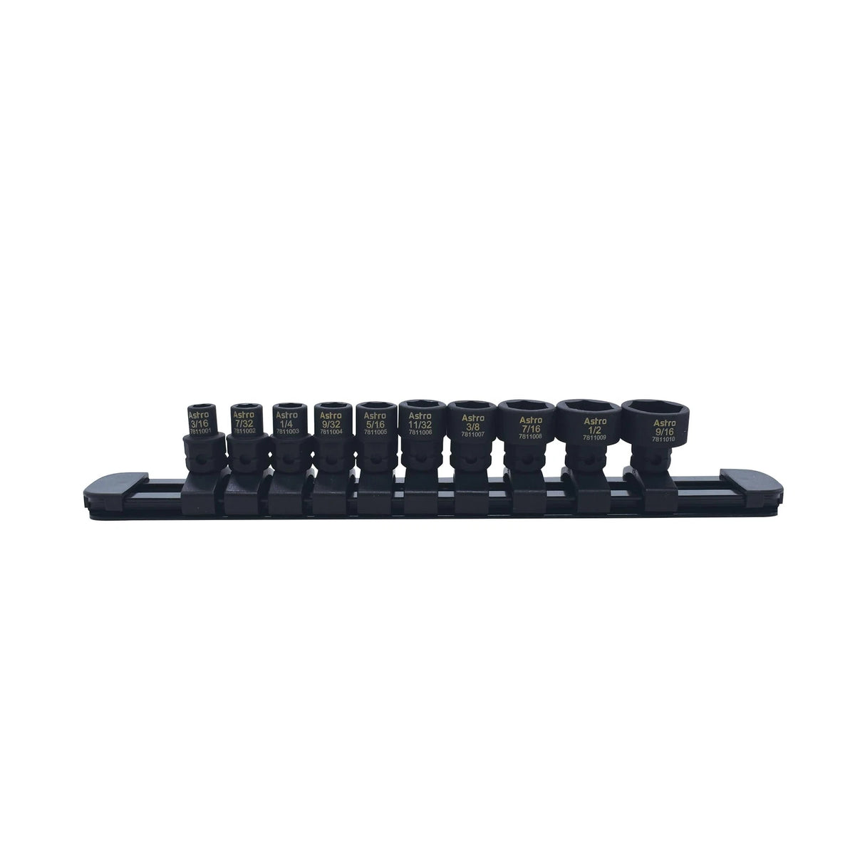 10-Piece 1/4" Drive Low Profile Nano Impact Sockets for Automotive
