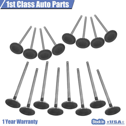 16PCS Intake Exhaust Engine Valves Kit for Subaru 2.2L 2.5L SOHC EJ22E (1999–2011)