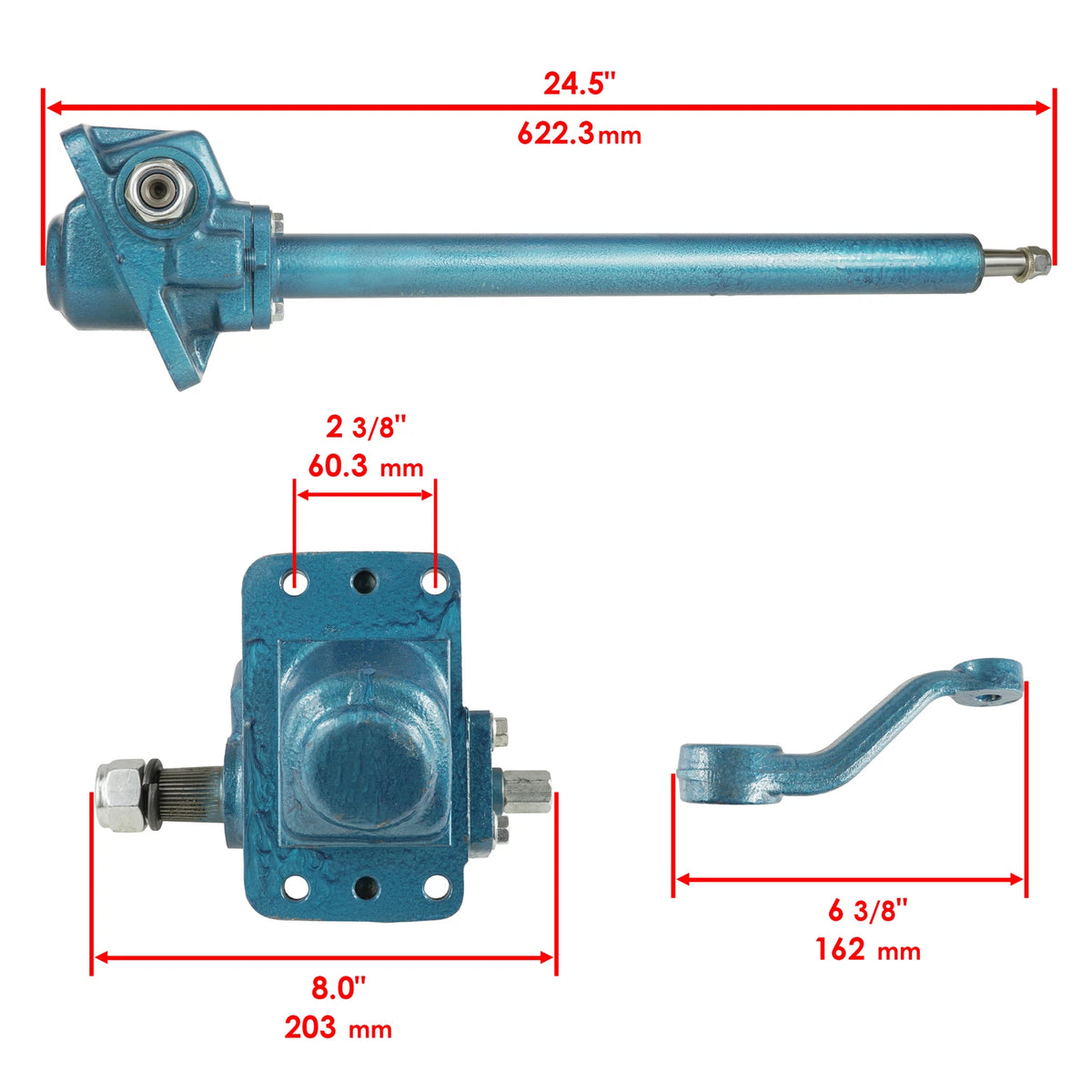 Complete Steering Box Shaft for Kubota L175 L185DT L185F (SS301+MS144)